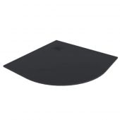 Excellent Arda brodzik 90x90 cm półokrągły kompozyt czarny BREX.1504.090.090.BLN