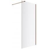 Excellent Vidoq ścianka prysznicowa walk-in 90 cm miedź szczotkowana/szkło przezroczyste KAEX.1506.900.LP.CB