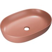 Excellent Jima umywalka 61,5x41,5 cm owalna nablatowa terracoctta mat CEAC.2001.615.TEM