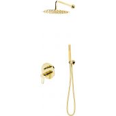 FDesign Zaffiro zestaw prysznicowy podtynkowy złoty FD1-ZFR-7PSET1-55