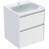 Geberit Selnova Square umywalka z szafką 55 cm biały mat  504.137.00.1