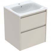 Geberit Selnova Square umywalka z szafką 55 cm piaskowoszary mat 504.137.DB.1