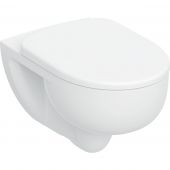 Geberit Selnova miska WC z deską wolnoopadającą wisząca bez kołnierza spłukiwanie wirowe biały połysk 503.083.00.1