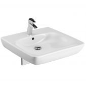 Geberit Selnova Compact umywalka 55x55 cm kwadratowa ścienna dla niepełnosprawnych biała 501.461.00.7