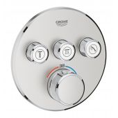Grohe Grohtherm SmartControl bateria wannowo-prysznicowa podtynkowa termostatyczna stal nierdzewna 29121DC0