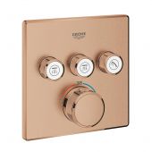Grohe Grohtherm SmartControl bateria wannowo-prysznicowa podtynkowa z termostatem Brushed Warm Sunset 29126DL0