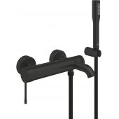Grohe Essence New bateria wannowo-prysznicowa ścienna czarna 336282431