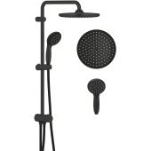 Grohe Vitalio Start System zestaw prysznicowy ścienny z deszczownicą czarny 266802430