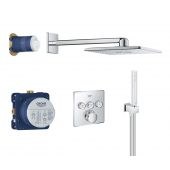 Grohe Grohtherm SmartControl zestaw prysznicowy podtynkowy termostatyczny z deszczownicą chrom 34706000
