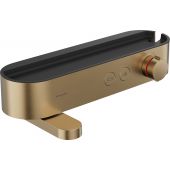Hansgrohe ShowerTablet Select 400 bateria wannowo-prysznicowa ścienna termostatyczna brąz szczotkowany 24340140