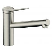 Hansgrohe Zesis M33 bateria kuchenna stojąca stal szlachetna optyczna 74802800