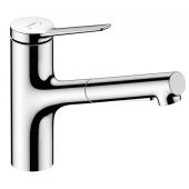 Hansgrohe Zesis M33 bateria kuchenna z wyciąganą wylewką stojąca chrom 74803000