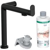 Hansgrohe Aqittura M91 FilterSystem bateria kuchenna stojąca z filtrem czarny mat 76802670