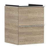 Hansgrohe Xelu Q szafka 48 cm podumywalkowa wisząca naturalny dąb/chrom 54021000