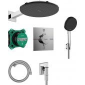 Hansgrohe Raindance Alive S zestaw prysznicowy podtynkowy termostatyczny z deszczownicą chrom 24630000