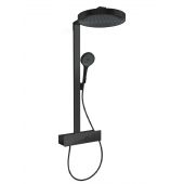 Hansgrohe Rainfinity ShowerTablet zestaw prysznicowy ścienny termostatyczny z deszczownicą czarny mat 26853670