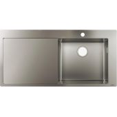 Hansgrohe S 71 zlewozmywak stalowy 104,5x51 cm 43306800