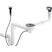 Hansgrohe D14-11 komplet odpływowo-przelewowy automatyczny stal szlachetna 43931800