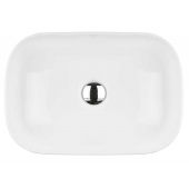 Hagser Dita umywalka 46,5x32,5 cm nablatowa prostokątna biała HGR60000040