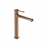Invena Glamour bateria umywalkowa stojąca wysoka miedź BU-02-W14
