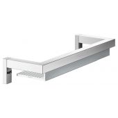 Keuco Edition 90 Square półka prysznicowa ze ściągaczką do wody chrom/aluminium 19159010000