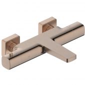 KFA Armatura Malaga Rose Gold bateria wannowo-prysznicowa ścienna termostatyczna różowe złoto szczotkowane 5754-010-34