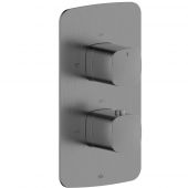 KFA Armatura Malaga Gun Metal Grey bateria prysznicowa podtynkowa termostatyczna szary 5759-001-61