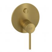 Kludi Bozz bateria wannowo-prysznicowa podtynkowa złoty szczotkowany 38659N076