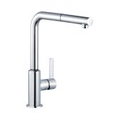Kludi L-ine S bateria kuchenna stojąca z wyciąganą wylewką chrom 408510575