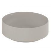 Kludi Resa R umywalka z korkiem 40x40 cm okrągła nablatowa brąz/beż 58CW10O2