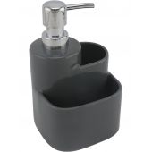 Kuchinox Abby dozownik do płynu 330 ml stojący ciemnoszary AMP001M