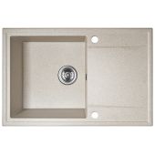 Kuchinox Hunter zlewozmywak granitowy 67x44 cm beżowy SBU411T