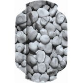 Kleine Wolke Stepstone poduszka antypoślizgowa 32x22 cm szara wzór kamienie 4387189008