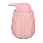 Kleine Wolke Groove dozownik do mydła 480 ml stojący kamionka róż 8091398854