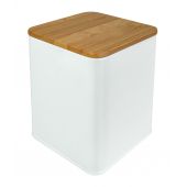 Kleine Wolke Cassone pojemnik łazienkowy biały/bambus 8608100060