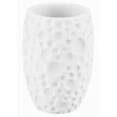 Kleine Wolke Moon kubek na szczoteczki kompozyt poliżywica biały mat 8682100852