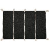 Kleine Wolke Travis dywanik łazienkowy 90x60 cm bawełna czarny 9158926519