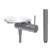 Laufen Ada bateria prysznicowa podtynkowa stal nierdzewna/biały marmur HF506755505060