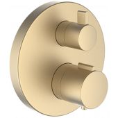 Laufen City Therm bateria wannowo-prysznicowa podtynkowa złoty mat HF905475462000