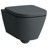 Laufen Meda miska WC wisząca bez kołnierza spłukiwanie wirowe grafit mat H8201107580001