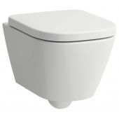 Laufen Meda miska WC wisząca bez kołnierza ze spłukiwaniem wirowym biały połysk H8201134000001