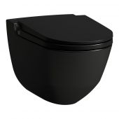 Laufen Cleanet Riva toaleta myjąca wisząca bez kołnierza czarny mat H8206917230001