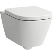 Laufen Meda zestaw miska z deską wisząca bez kołnierza biały H8661100000001