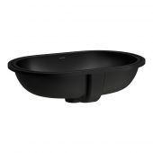 Laufen Savoy umywalka 51x31 cm owalna podblatowa czarny mat H8189457161091