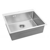 Laveo Marmara zlewozmywak stalowy 59x51 cm 1-komorowy SAM010T