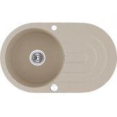 Laveo Dafne zlewozmywak granitowy 78x47 cm beżowy SBD481T