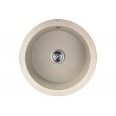 Laveo Dafne zlewozmywak granitowy 51x51 cm beżowy SBD488Y