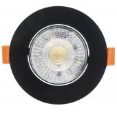 Light Prestige Plus lampa do zabudowy 1x7 W czarna LP1506/1RSBK
