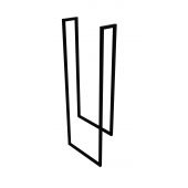 Outlet - LaVita Mindoro wieszak na ręcznik czarny