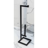 LaVita Panay stojak na papier toaletowy czarny mat